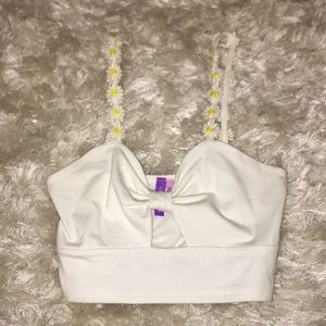 White Bralette/crop top